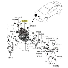 Mitsubishi OEM Engine Oil Cooler | 2008-2015 Mitsubishi Evo X (1240A056).