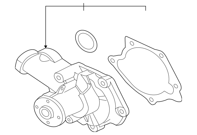 Mitsubishi OEM Water Pump Assembly | 2003-2005 Mitsubishi Evolution 8 (1300A065).