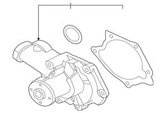 Mitsubishi OEM Water Pump Assembly | 2003-2005 Mitsubishi Evolution 8 (1300A065).