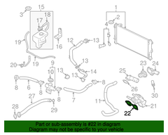 OEM Mitsubishi Thermostat Gasket | 2008-2015 Mitsubishi Evo X (1305A458).