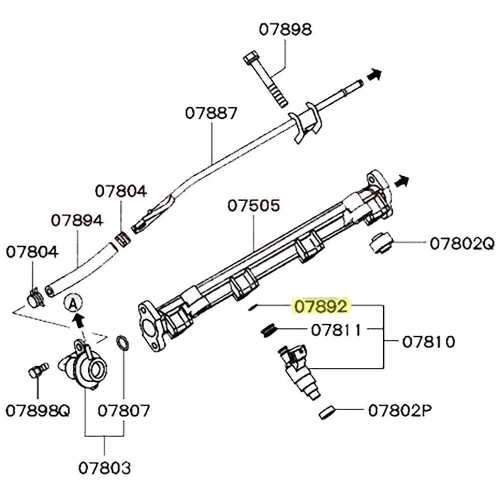 Mitsubishi OEM Injector O-Ring | 1992-2006 Mitsubishi Evo, 1990-1999 Mitsubishi Eclipse GSX/Eagle Talon TSI/Plymouth Laser Turbo, and 1991-1999 Mitsubishi 3000GT VR4/Dodge Stealth R/T (1465A188).