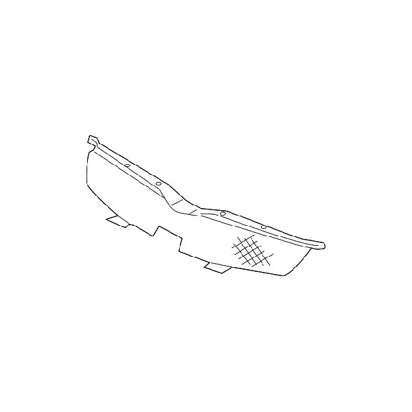 Mitsubishi OEM Front Bumper Grille Upper Support Mesh | 2006 Mitsubishi Evo 9 (6402A033).