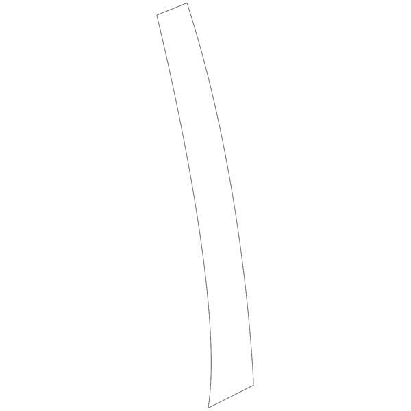 Mitsubishi OEM Front Door Center Tape (RH) | 2003-2006 Mitsubishi Evo 8/9 (7410A030XA).