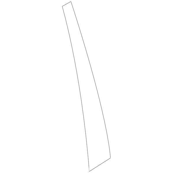 Mitsubishi OEM Rear Door Center Tape (LH) | 2003-2006 Mitsubishi Evo 8/9 (7410A031XA).