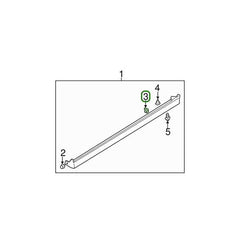 Mitsubishi OEM 63976B Side Skirt Clip | 2001-2006 Mitsubishi Evo 7/8/9 (MB344789).