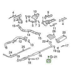 Mitsubishi OEM Downpipe Exhaust Hanger (A) Collar | 2003-2006 Mitsubishi Evo 8/9  (MB514690).
