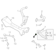 Mitsubishi OEM Rear Lower Control Arm Plate | 1994-2003 Mitsubishi Galant, 1997-2004 Mitsubishi Diamante, and 2000-2005 Mitsubishi Eclipse (MB911283).