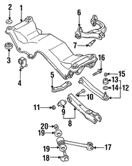 Mitsubishi OEM Rear Lower Control Arm Bolt | 2008-2015 Mitsubishi Lancer Evolution X (MB911315).