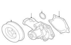 Mitsubishi OEM Water Pump O-Ring | 2008-2016 Mitsubishi Lancer Evolution X (MD030764).