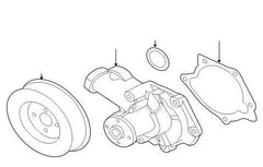 Mitsubishi OEM Water Pump O-Ring | 2008-2016 Mitsubishi Lancer Evolution X (MD030764).