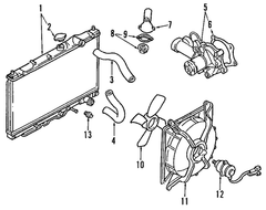 Mitsubishi OEM Water Pump Gasket | 1990-1994 1G DSM (MD169859).
