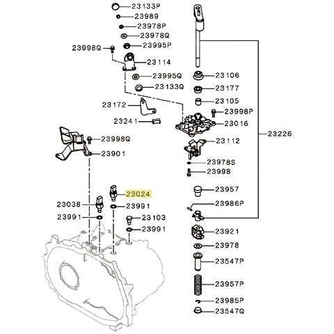 Mitsubishi Back-Up Switch | 1996-2015 Mitsubishi Evo 4-10, 1990-1999 Mitsubishi Eclipse/Eagle Talon/Plymouth Laser, and 1991-1999 Mitsubishi 3000GT (MD730979).