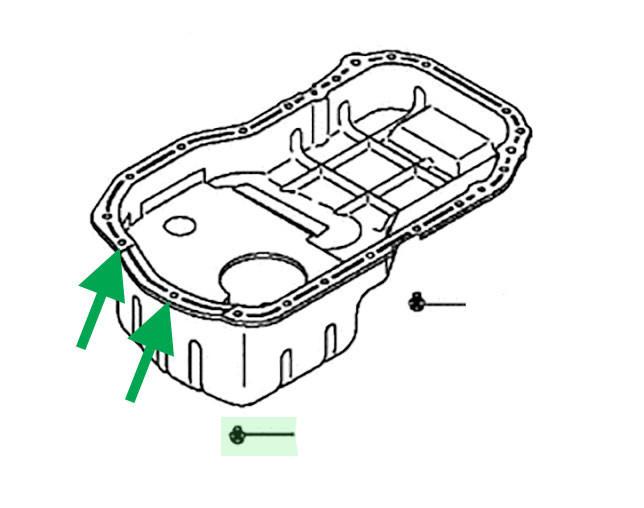 Mitsubishi OEM Oil Pan Bolt Kit | 2003-2006 Mitsubishi Lancer Evolution 8/9 (MF140201 + MD012109).