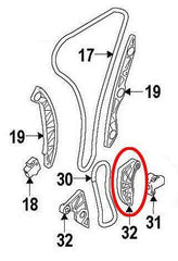 OEM Mitsubishi Oil Pump Chain Tensioner Guide | 2008-2015 Mitsubishi Evo X (MN183898).