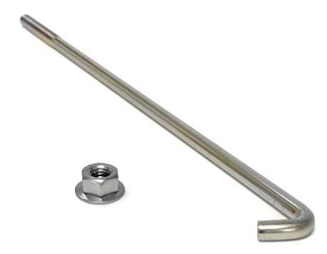 Mitsubishi OEM Battery Tie Down Rod with Nut | 2003-2006 Mitsubishi Lancer Evolution 8/9 (MR124716).