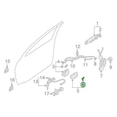 Mitsubishi OEM Door Handle Cover Caps (LH) | 2001-2006 Mitsubishi Evo 7/8/9 (MR655775).