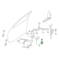 Mitsubishi OEM Door Handle Cover Caps (LH) | 2001-2006 Mitsubishi Evo 7/8/9 (MR655775).