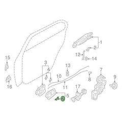 Mitsubishi OEM Door Handle Cover Caps (RH) | 2001-2006 Mitsubishi Evo 7/8/9 (MR655776).