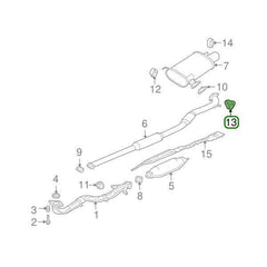 Mitsubishi OEM Exhaust Hanger D | 2003-2006 Mitsubishi Evo 8/9 (MR993670).
