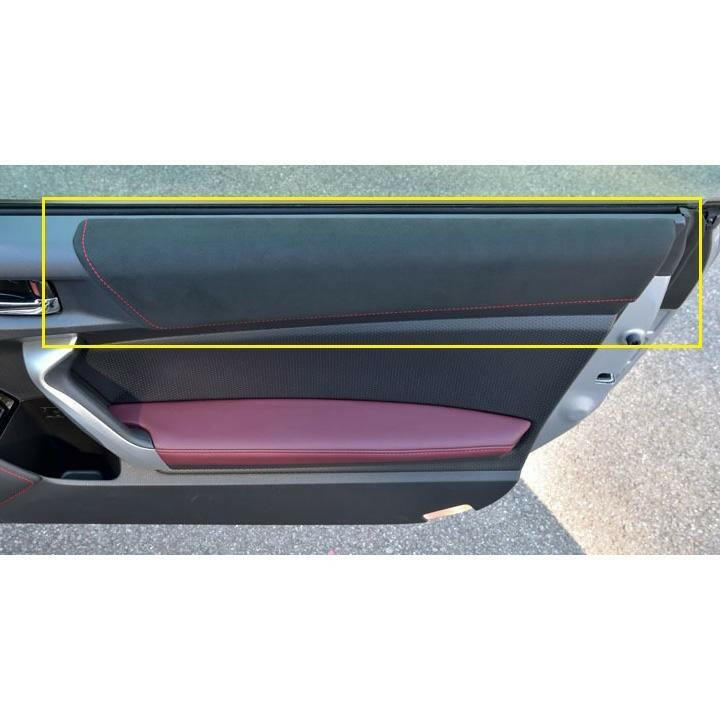 Subaru OEM tS Ultrasuede Upper Door Trim w/ Red Stitching - RH | 2013-2021 BRZ/FR-S/86 (94243CA200VH).