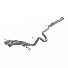 MBRP 2.5-Inch Armor Plus Race Profile Dual Rear Exit Cat-Back Exhaust with Carbon Fiber Tips | 2013 - 2018 Hyundai Veloster Turbo (S47034CF).