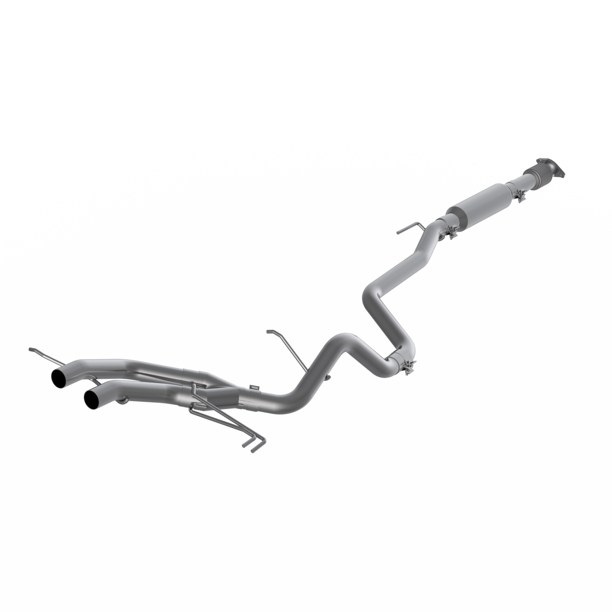 MBRP 2.5-Inch Armor Pro Race Profile Dual Rear Exit Cat-Back Exhaust | 2013 - 2018 Hyundai Veloster Turbo (S4702304).