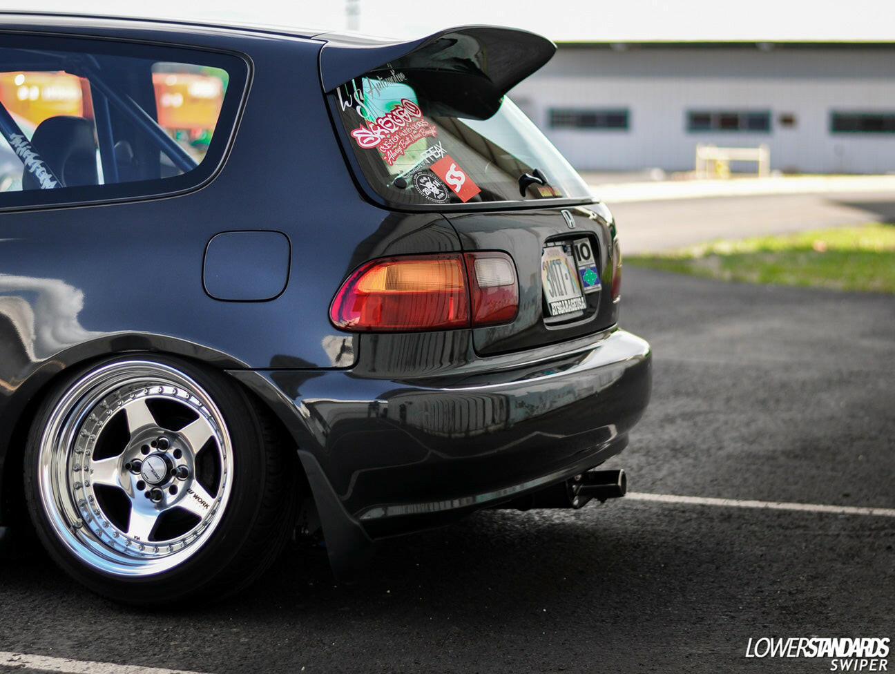 Osaka JDM Carbon Fiber Rear ”Devil Wing” - 92-95 Civic Hatchback.
