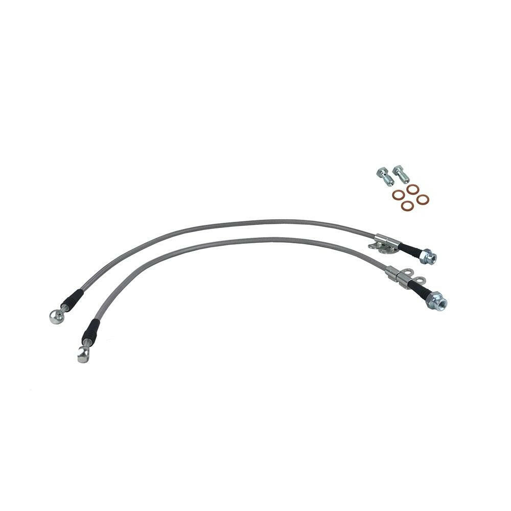 P2M Steel Braided Front Brake Lines | 2003-2008 Nissan Z33 350Z (P2-350ZFR).