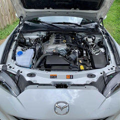 P2M Black Engine Hood Damper | 2016-2021 Mazda MX-5 Miata (P2-BHDNDMX5-TP).
