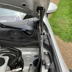 P2M Black Engine Hood Damper | 2016-2021 Mazda MX-5 Miata (P2-BHDNDMX5-TP).