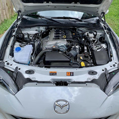 P2M Carbon Engine Hood Damper | 2016-2021 Mazda MX-5 Miata (P2-CHDNDMX5-TP).
