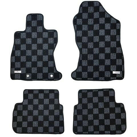 P2M Front + Rear Race Floor Mats - Dark Grey | 2022+ Subaru WRX (P2-CPTVBFFRDG-TP).
