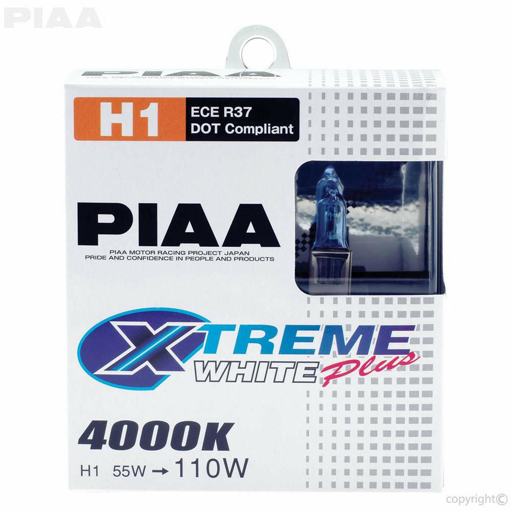 PIAA H1 XTreme White Plus Twin Pack Halogen Bulbs (11655).
