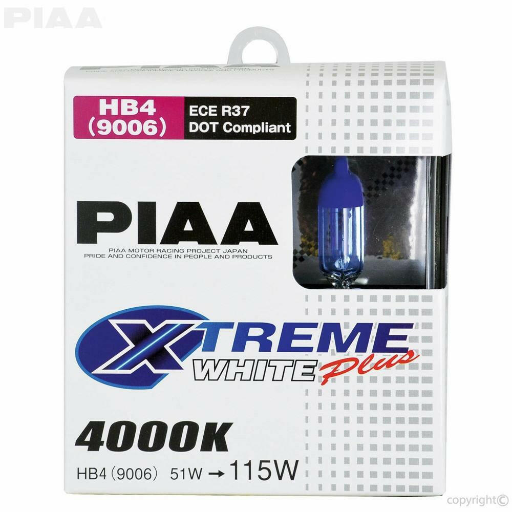 PIAA 9006/HB4 Xtreme White Plus Halogen Bulbs - Low Beam | EVO/DSM Multiple Fitments (19616).