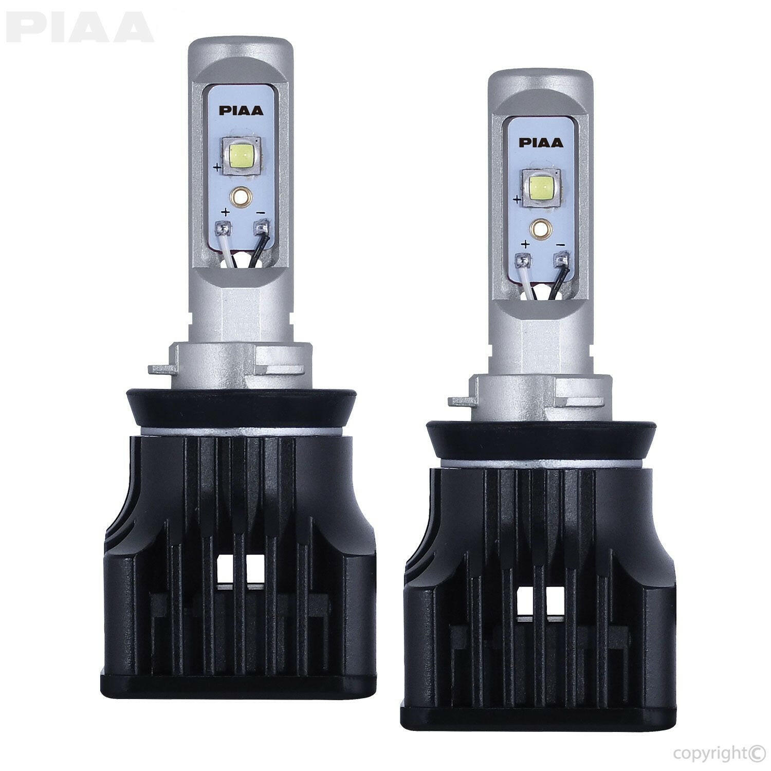 PIAA H11 High Output LED Bulbs - 6000k Twin Pack (17202-H11).
