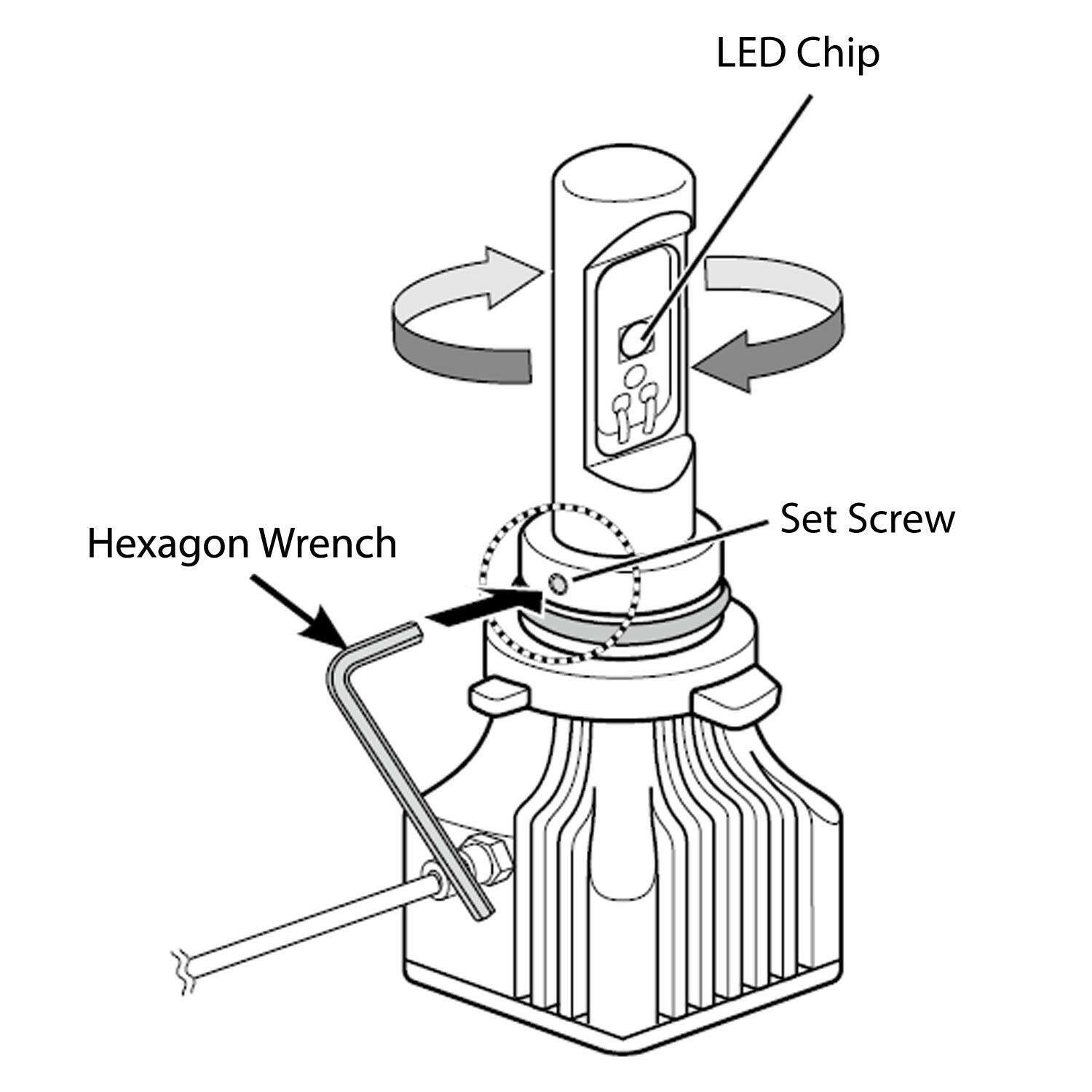 PIAA H11 High Output LED Bulbs - 6000k Twin Pack (17202-H11).