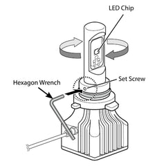 PIAA H11 High Output LED Bulbs - 6000k Twin Pack (17202-H11).