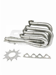 PLM Power Driven B-Series Hood Exit Race Header with 4-1 Megaphone B18 B20.