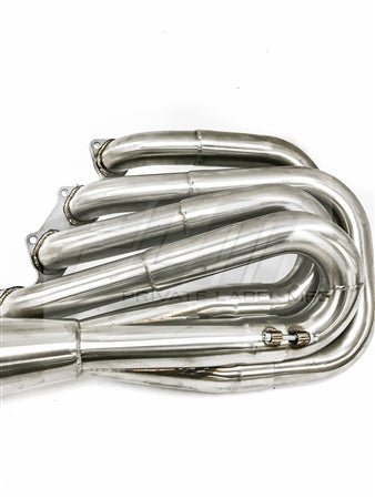 PLM Power Driven B-Series Hood Exit Race Header with 4-1 Megaphone B18 B20.