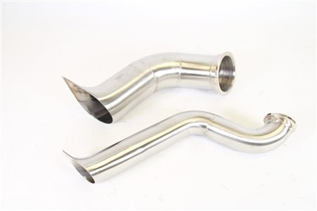 PLM Power Driven B-Series Hood Exit Up-Pipe & Dump Tube for Top Mount Turbo Manifold.