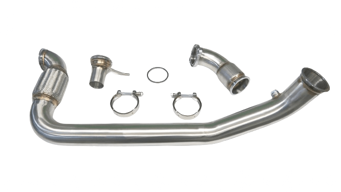PLM Power Driven Catted Downpipe - Ford Mustang Ecoboost 2015+.