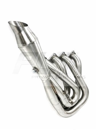 PLM Power Driven H-Series Hood Exit Race Header 4-1 Megaphone H22 F20B H22A.
