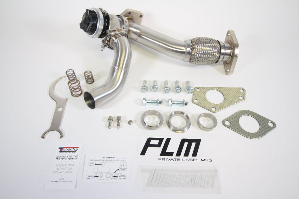 PLM Power Driven Subaru EWG Up Pipe with Turbosmart WG40 Gen V Wastegate.