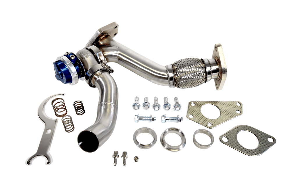 PLM Power Driven Subaru EWG Up Pipe with Turbosmart WG40 Gen V Wastegate.