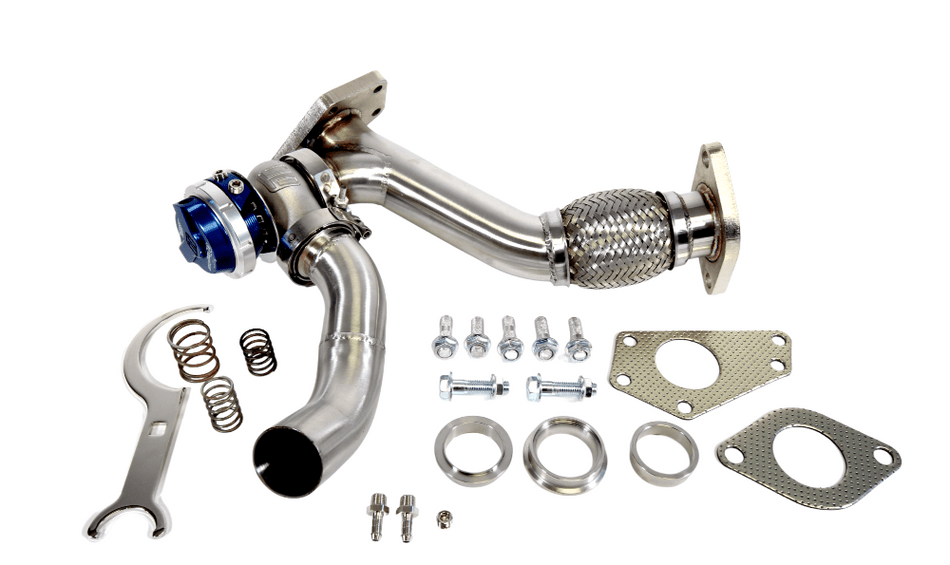 PLM Power Driven Subaru EWG Up Pipe with Turbosmart WG40 Gen V Wastegate.