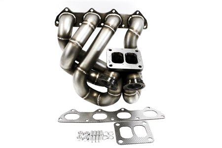 PLM Power Driven T4 Top Mount Turbo Manifold with Dual Wastegates B-Series B16 B18 B20.