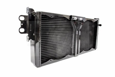 PLM Shelby GT500 Heat Exchanger with SPAL Fans & Wiring Harness.