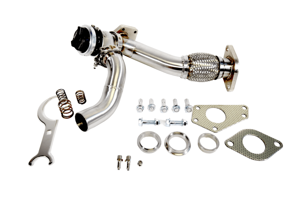 PLM Subaru EWG 44mm Up Pipe with Turbosmart WG45 Gen V Wastegate.