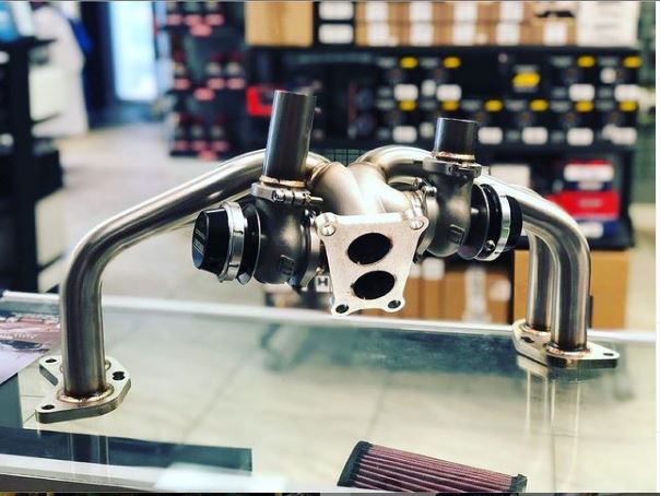 PLM Subaru WRX 2015+ Equal Length EWG Header with Turbosmart WG40.