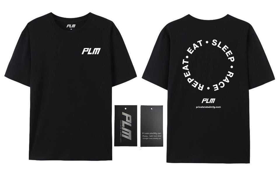 PLM T-Shirt Eat Sleep Race Repeat.